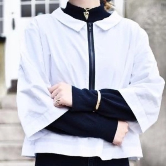 SOLD!!!  ZARA TRAFALUC COLLECTION Size Small Zipper Crop Top The Real Friends - Picture 8 of 9